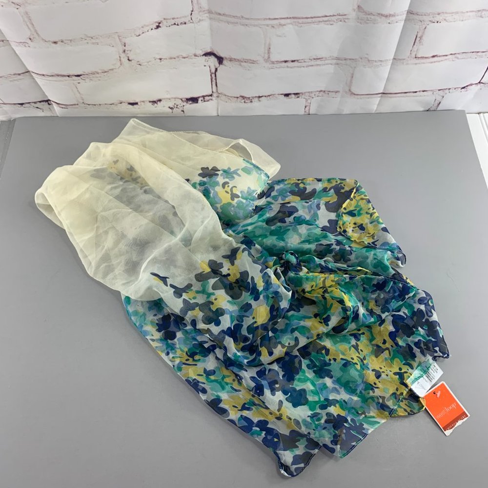 Westloop Woman's Chiffon Floral Scarf 100% Polyester